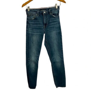 Lucky Brand women's cropped  size 2, altered hem jeans inseam 23 1/2"